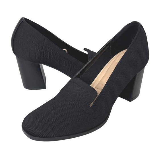Adrienne Vittadini Black Stretch Pumps Women’s 9 - Picture 1 of 11